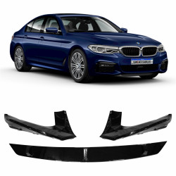 SPOILER DIANTEIRO BMW SERIE 5 G30 G38 MODELO M5 LOOK FRONT LIP BLACK PIANO Vo6