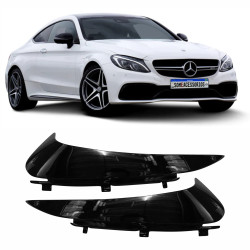 MOLDURA APLIQUE ALETA DIFUSOR MERCEDES C205 COUPE BLACK PIANO Vo6