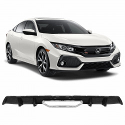 SPOILER DIFUSOR TRASEIRO HONDA CIVIC SI BLACK PIANO Vo6