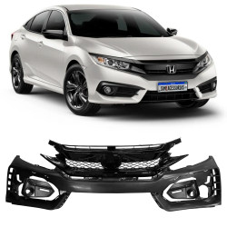 BODY KIT TRANSFORMAÇÃO COMPLETO HONDA CIVIC G10 TYPE-R Vo6