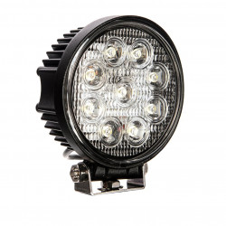 FAROL MILHA AUXILIAR 9 LED'S REDONDO UNIVERSAL ALUMÍNIO Vo6