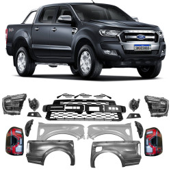 BODY KIT TRANSFORMA FORD RANGER T6 T7 T8 EM T9 MODELO RAPTOR Vo6