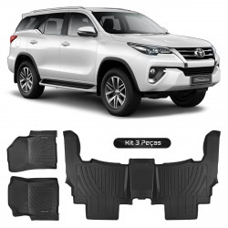 JOGO TAPETE BANDEJA TOYOTA SW4 FORTUNER EMBORRACHADO AUTOMOTIVO Vo6