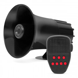 SIRENE AUTOMOTIVA POLICIA 7 TONS COM MIFROFONE 12 FONE Vo6