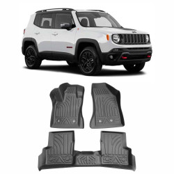 JOGO DE TAPETE INTERNO JEEP RENEGADE 3 PEÇAS EMBORRACHADO Vo6