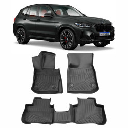 JOGO DE TAPETE INTERNO BMW X3 G01 MODELO BANDEJA EMBORRACHADO 3 PEÇAS Vo6