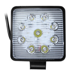 FAROL MILHA AUXILIAR 9 LEDS QUADRADO UNIVERSAL FOCO SPOT Vo6