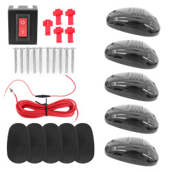 KIT CAB LIGHT LUZES DE TETO LED ROOF FUMÊ Vo6