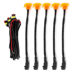 KIT 4 LEDS PARA GRADE DIANTEIRA UNIVERSAL AMBAR Vo6