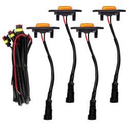KIT 4 LEDS PARA GRADE FRONTAL UNIVERSAL AMBAR Vo6