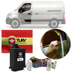 ACIONADOR VIDRO TURY ANTIESMAGAMENTO RENAULT MASTER 2014 EM DIANTE VIDROS DIANTEIROS PRO2.12CK