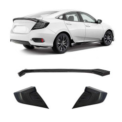 AEROFÓLIO CIVIC LED E PAR DE LANTERNAS DRL FUMÊ HONDA CIVIC G10 