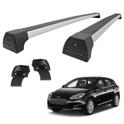 RACK TETO FOCUS HATCH SEDAN 14 EM DIANTE MODELO SPORT ALUMINIO ANODIZADO LONG LIFE AFC14