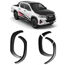 ALARGADOR PARA-LAMAS TOYOTA HILUX PRETO