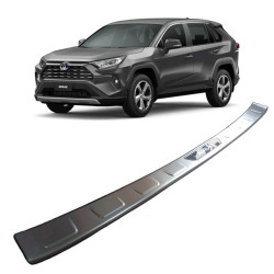 APLIQUE PARA PORTA-MALAS REAR BUMPER EM AÇO INOX RAV-4 2020