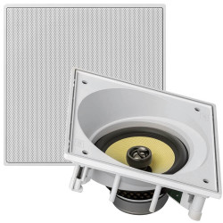 ARANDELA DE TETO JBL SELENIUM CI6SA QUADRADA ANGULADA DE EMBUTIR BRANCO 60W RMS