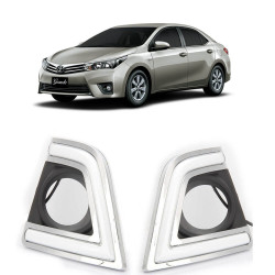 FAROL AUXILIAR COM DRL E DETALHE CROMADO COROLLA 2015-2017