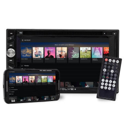 CENTRAL MULTIMIDIA EVOLVE+ MULTILASER 2 DIN TV GPS MIRROR LINK TELA 6.2" - GP043