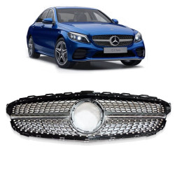 GRADE MERCEDES CLASSE C W205 C180 C200 C250 DIAMOND CROMADO Vo6