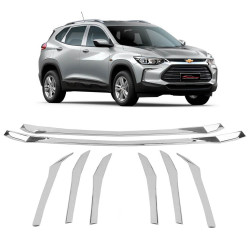 KIT APLIQUE GRADE CHEVROLET TRACKER INOX CROMADO
