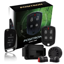 KIT ALARME POSITRON EXACT EX360 COM UM CONTROLE E UMA CHAVE CANIVETE MODELO CITROEN SEM LAMINA