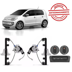 KIT VIDRO ANTIESMAGAMENTO VW UP 4 PORTAS TRASEIRO ACABAMENTO G6 TRAGIAL