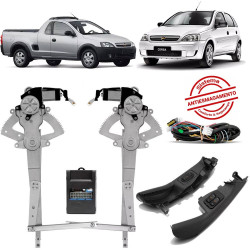 KIT VIDRO ANTIESMAGAMENTO GM MONTANA ATE 2010 CORSA NOVO 4 PORTAS DIANTEIRO TRAGIAL