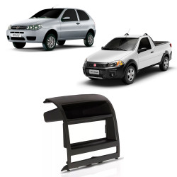 MOLDURA PALIO 03 ATE 12 WEEKEND SIENA STRADA IDEA 05 ATE 12 PRETO 1 DIN 2002 ATE 2011 EXPEX EPX 279