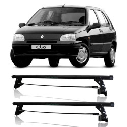 RACK TETO CLIO ATE 1999 4 PORTAS MODELO AÇO PRETO LONG LIFE